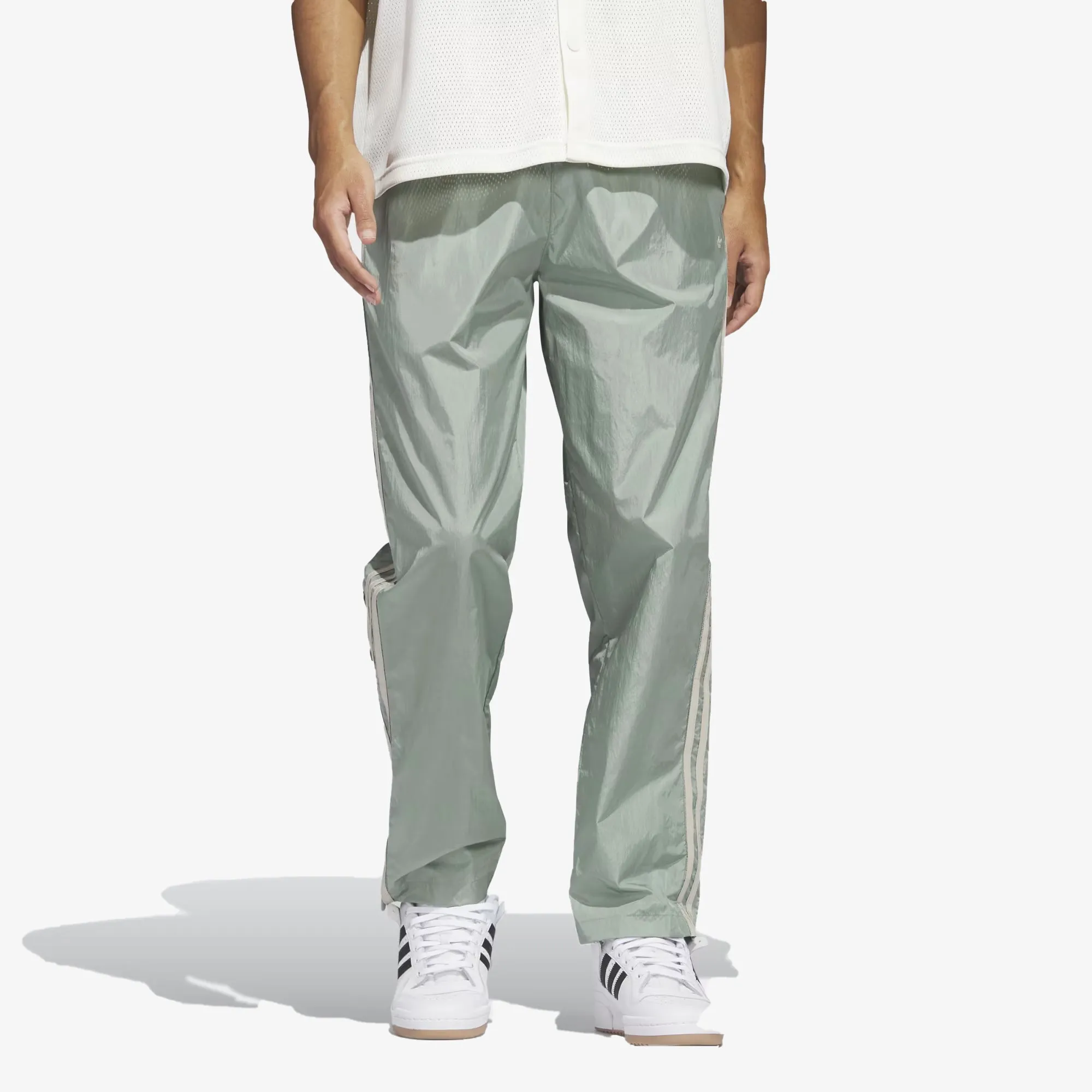 Adidas Originals | BASKETBALL WARM-UP PANTS  { SILVER GREEN