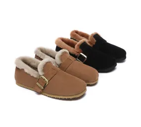 AUSTRALIAN SHEPHERD® UGG Women Shearling Lined Suede Slippers Mona