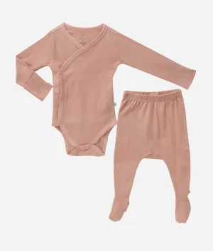 Baby Girl Bodysuit & Footed Pant 2Pcs Set