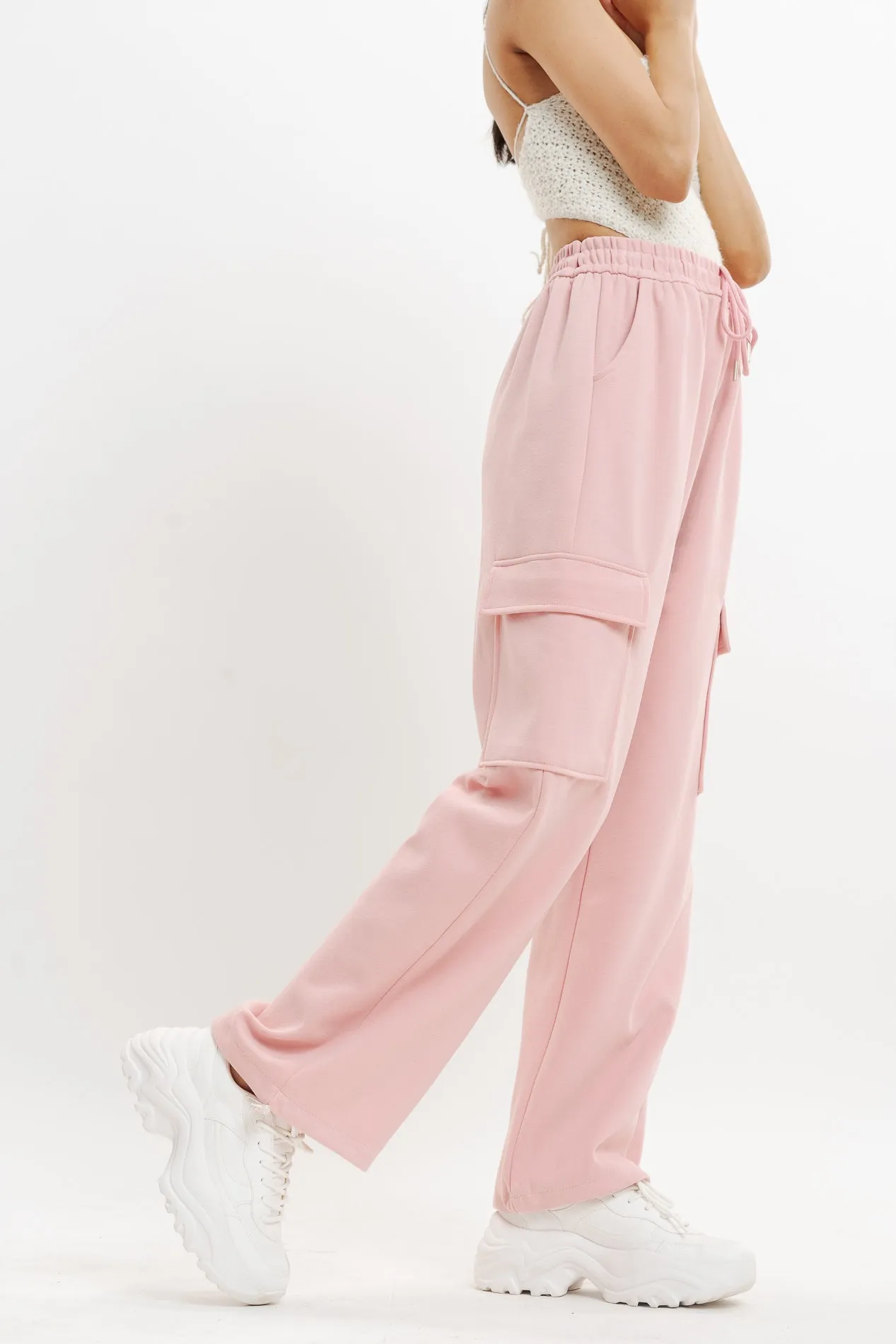 Baby Pink Cargo Pant