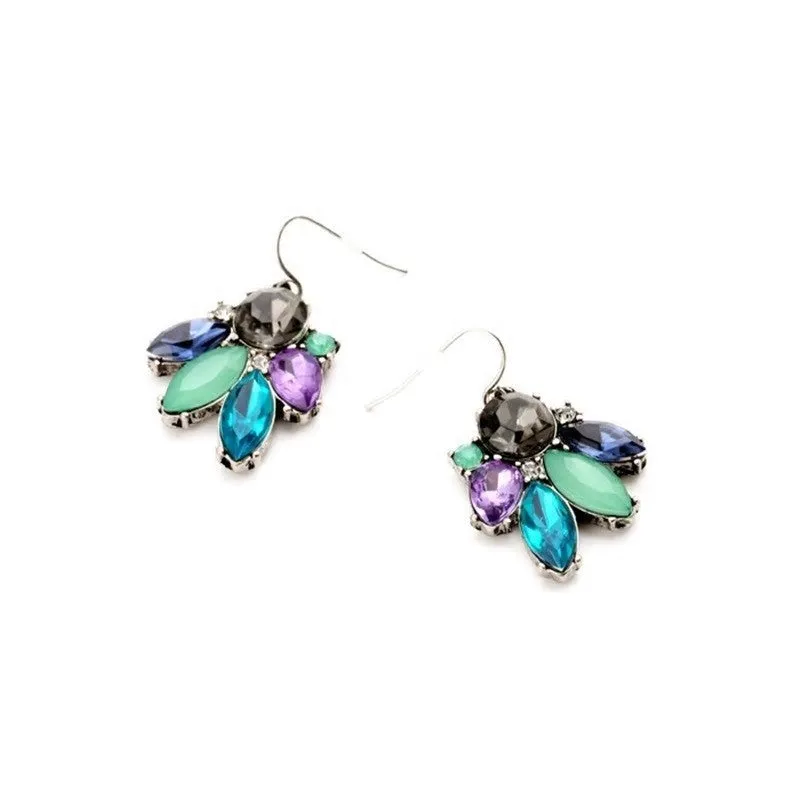 Blue Purple Drop and Dangle Earring