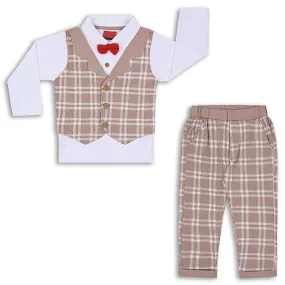 Boys Shirt With Attached Waistcoat and Pant