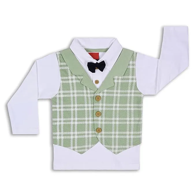 Boys Shirt With Attached Waistcoat and Pant