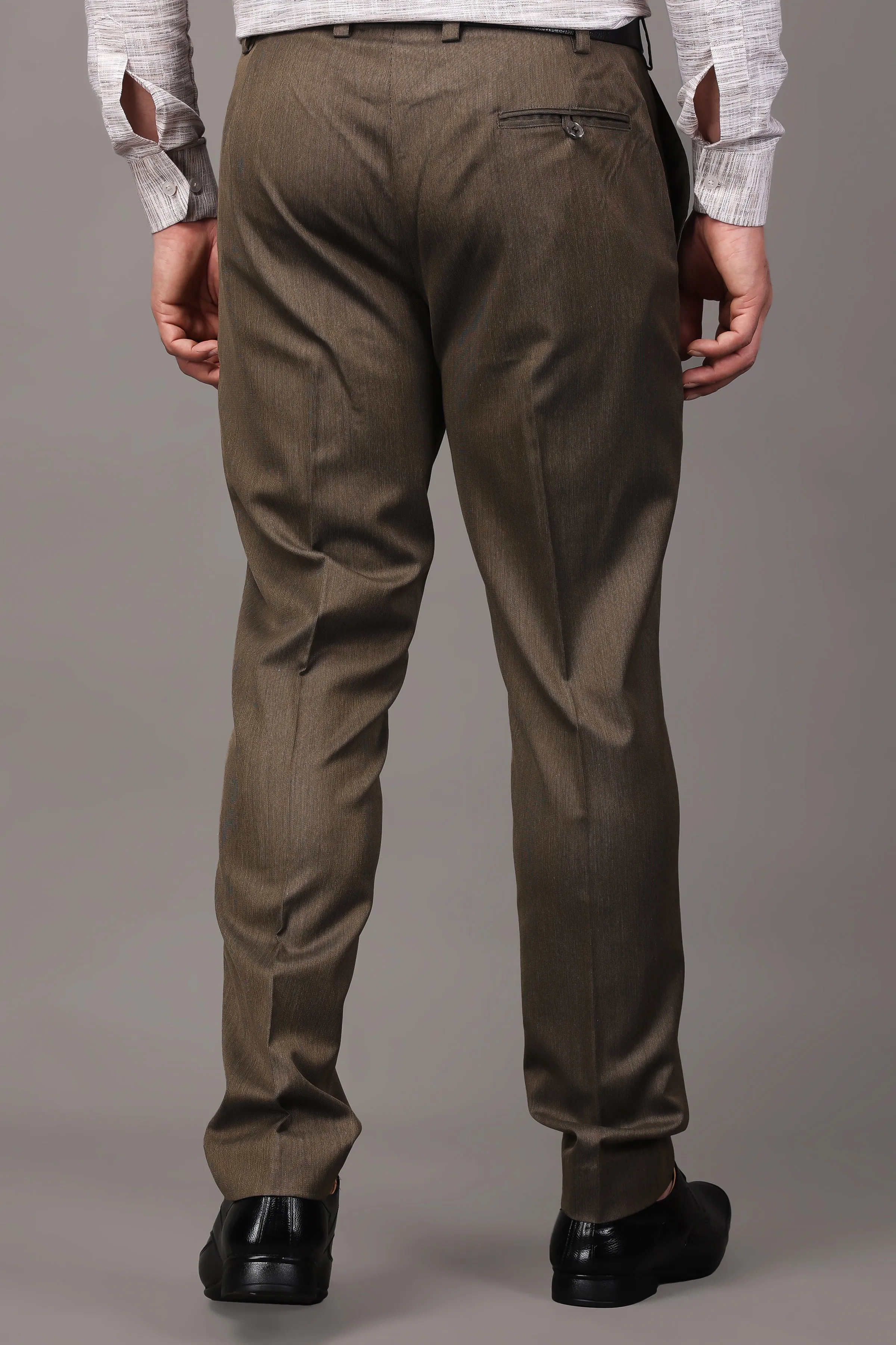 Cinnamon Textured Stretch Trousers