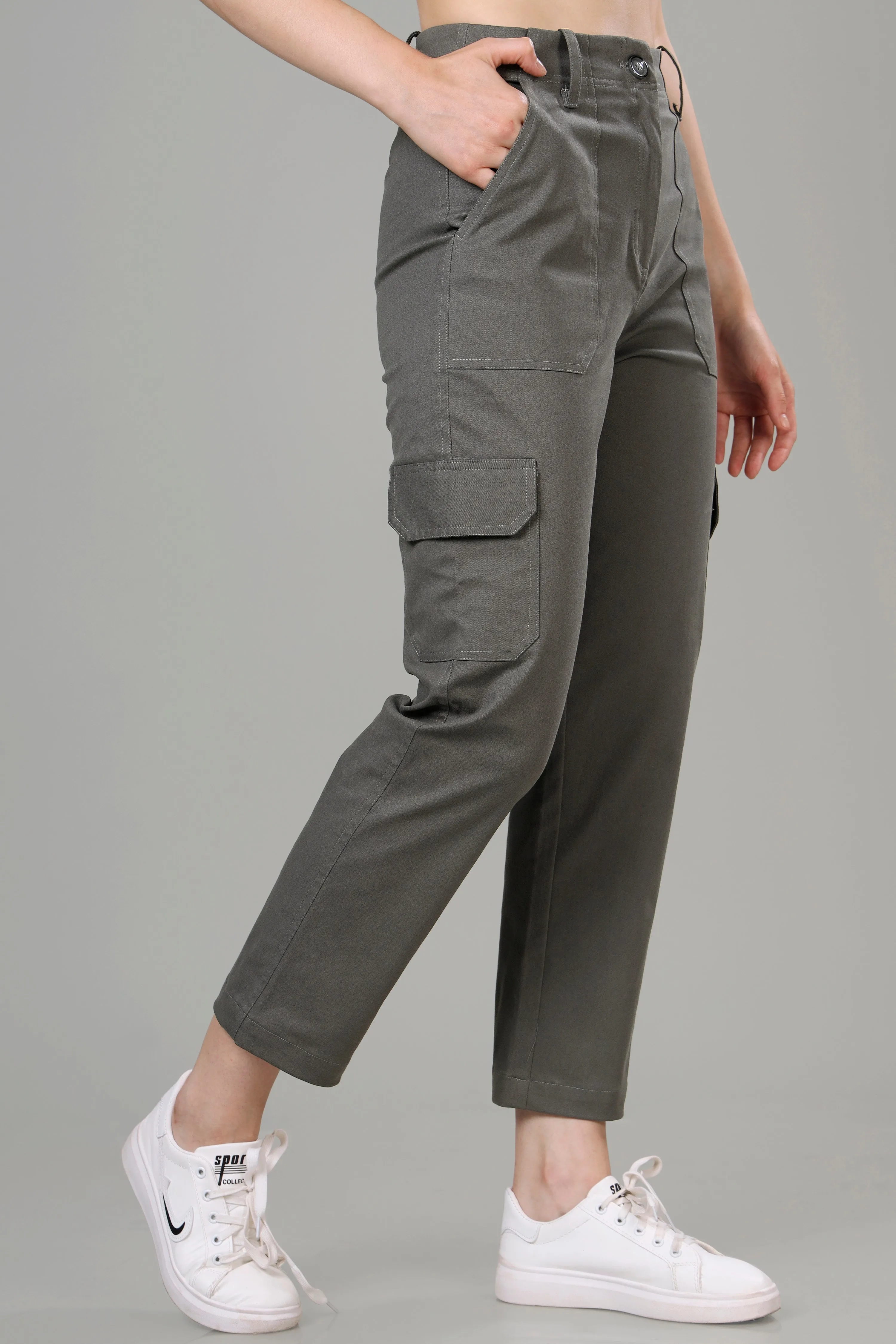 Classic Grey Cargo For Women