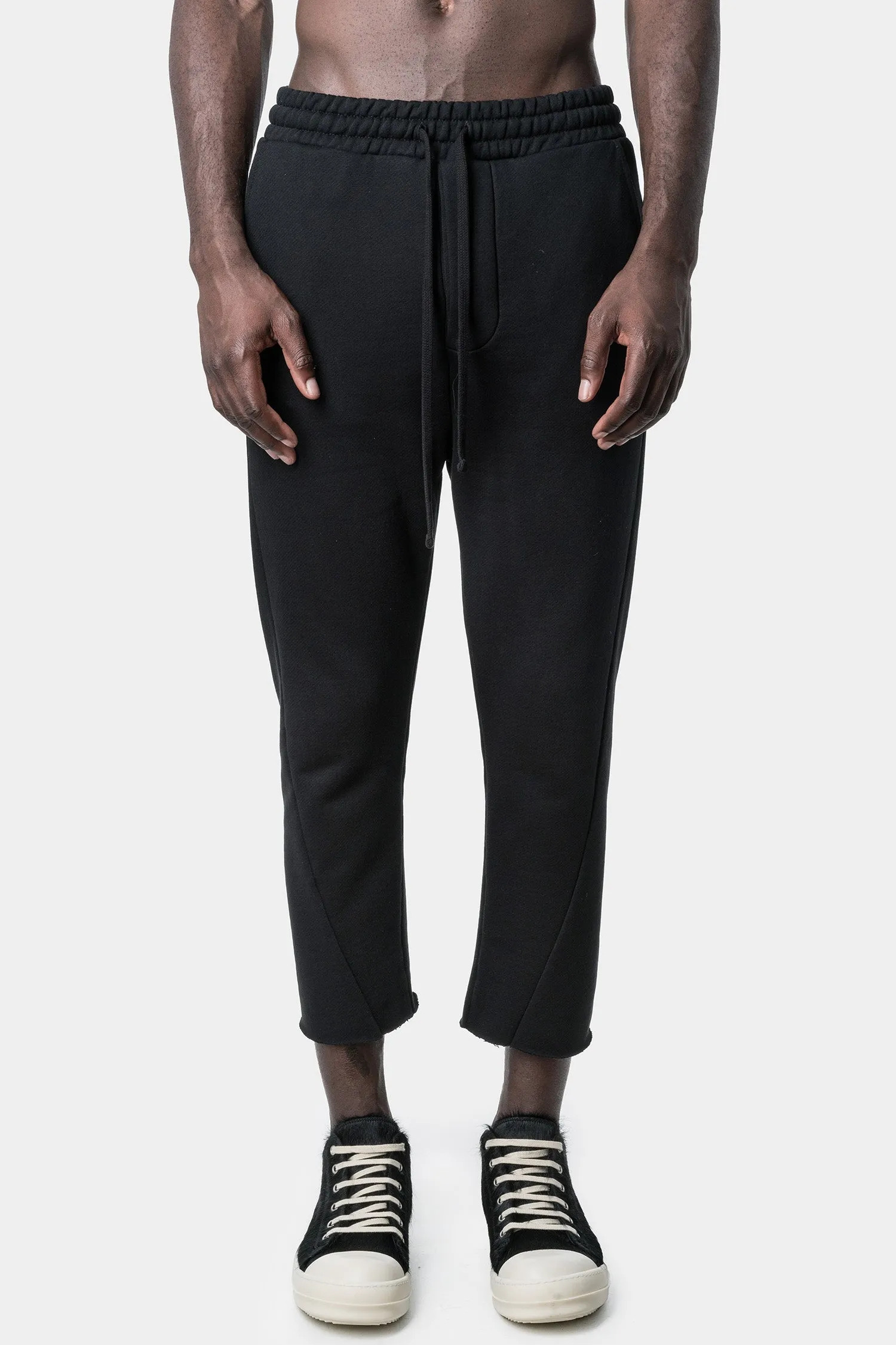 Drop crotch cropped pants