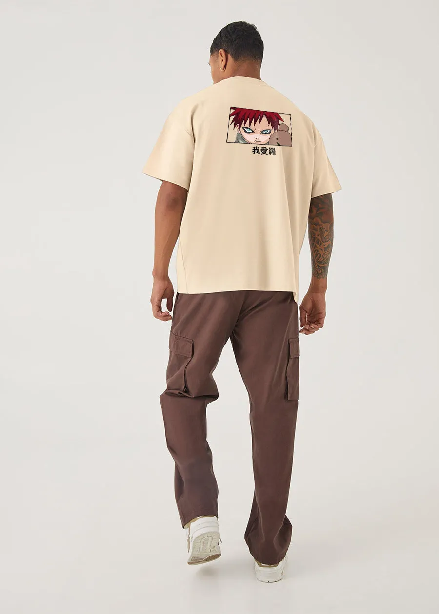 Gaara Men Oversized Printed T-Shirt