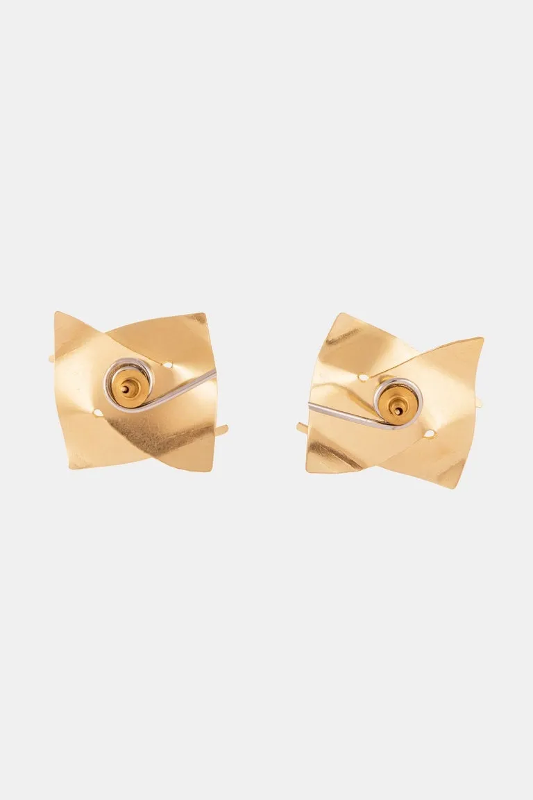 Geometric Shape Golden Lightweight Earring