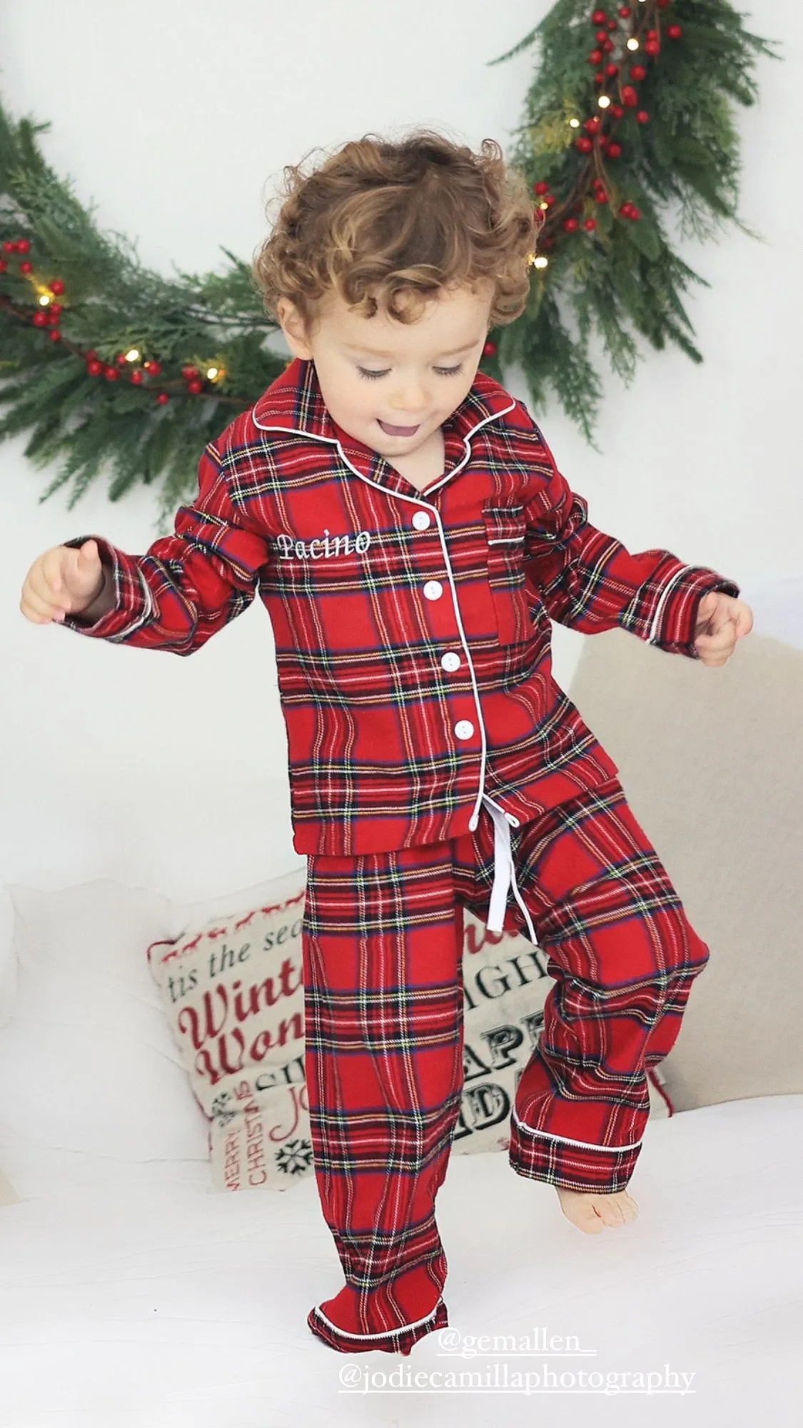 Girl’s and Boy’s Tartan Pyjamas