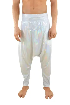 Holographic Harem Pants -  Frosted