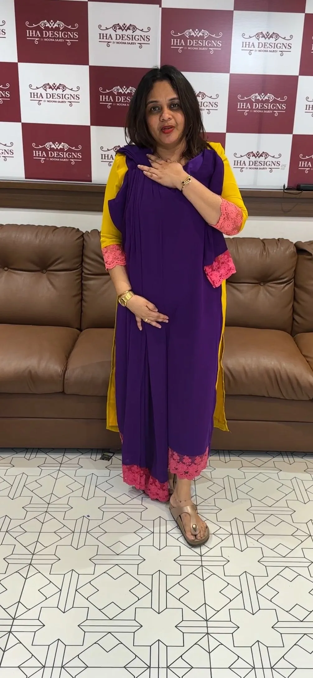 IHA'S IN-HOUSE UNSTITCHED SALWAR SUITS  - IHA 14129