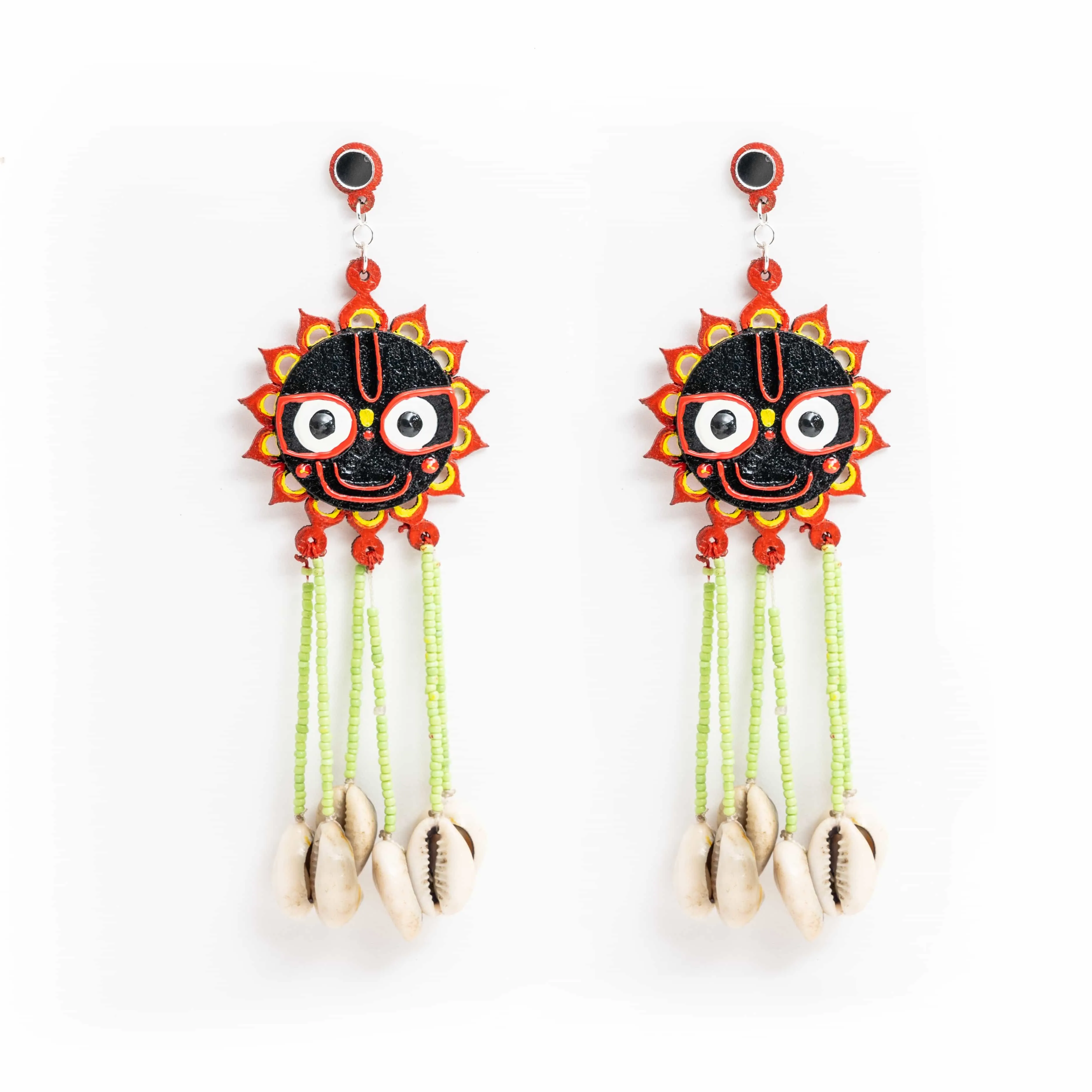 Jagganath wooden Earring