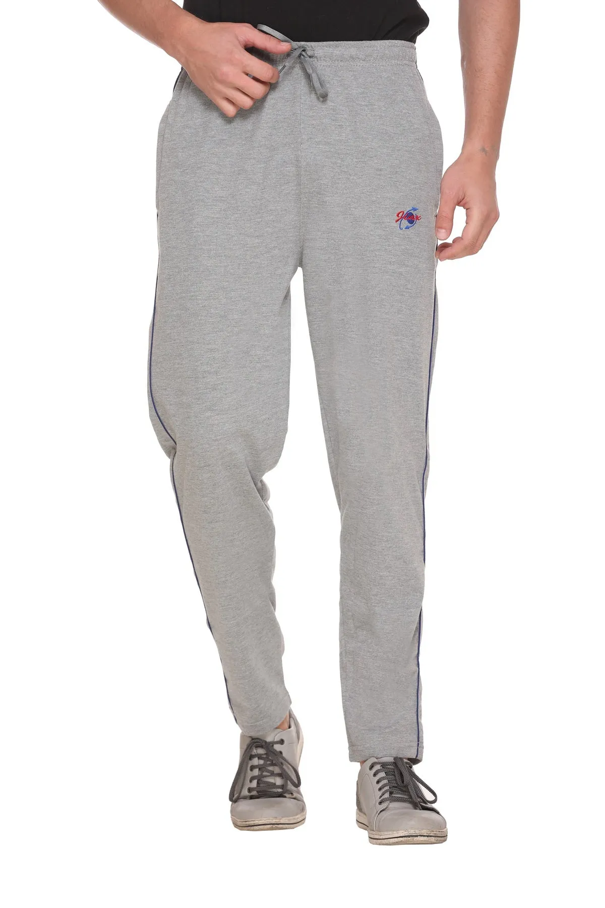 Jinxer Men Plus Size Winter Fleece Track Pants - Grey