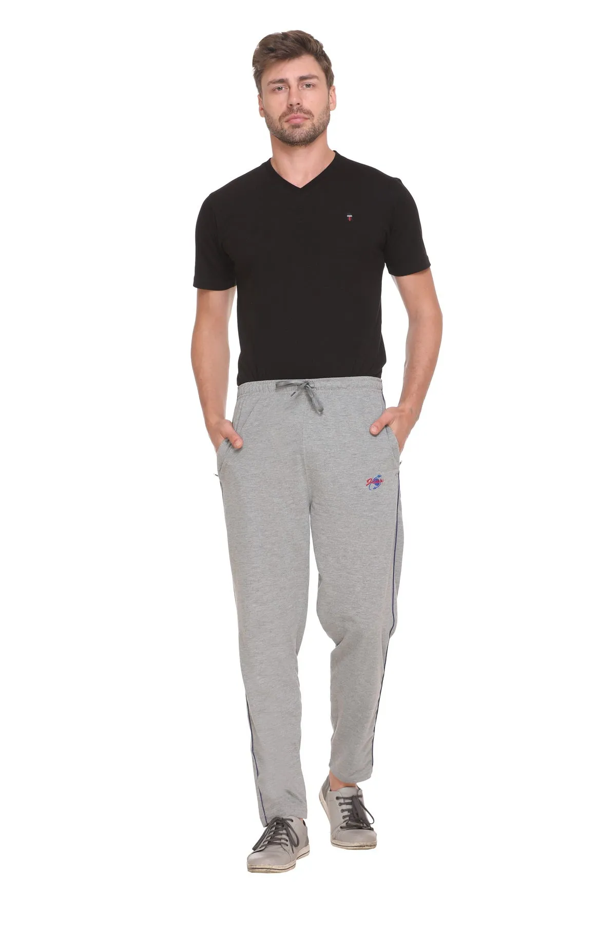 Jinxer Men Plus Size Winter Fleece Track Pants - Grey