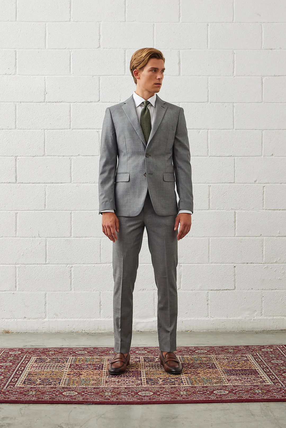 Koji Cement Grey Suit Jacket