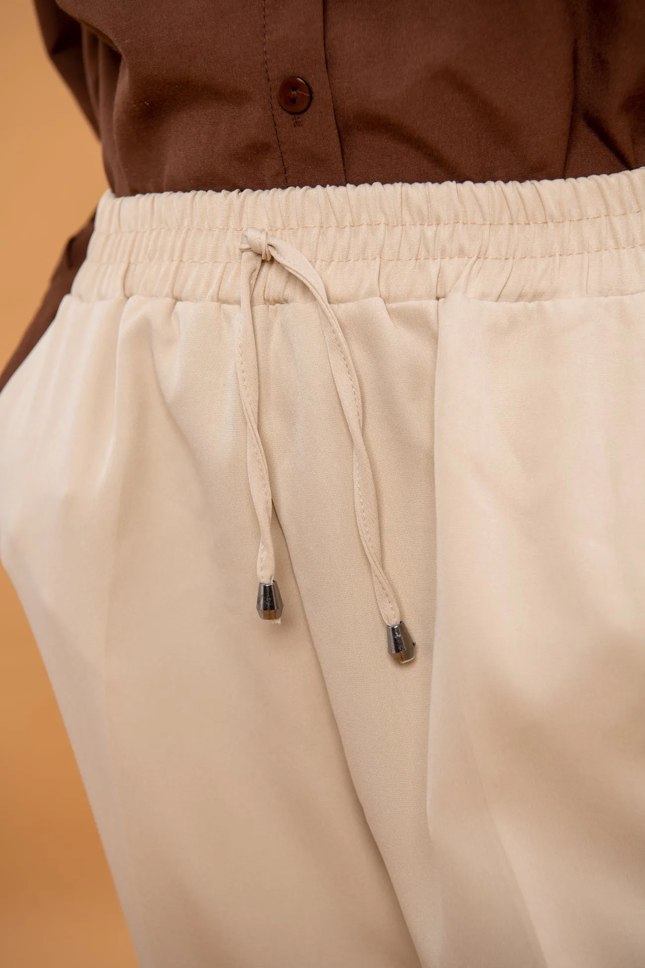 LINEN HIGH WAIST TROUSER