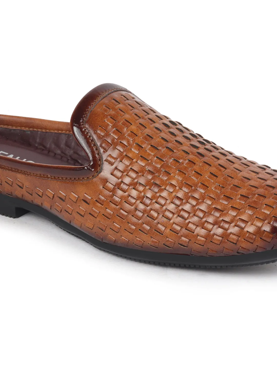 Men Tan Ethnic Slip-On Jutis and Mojaris