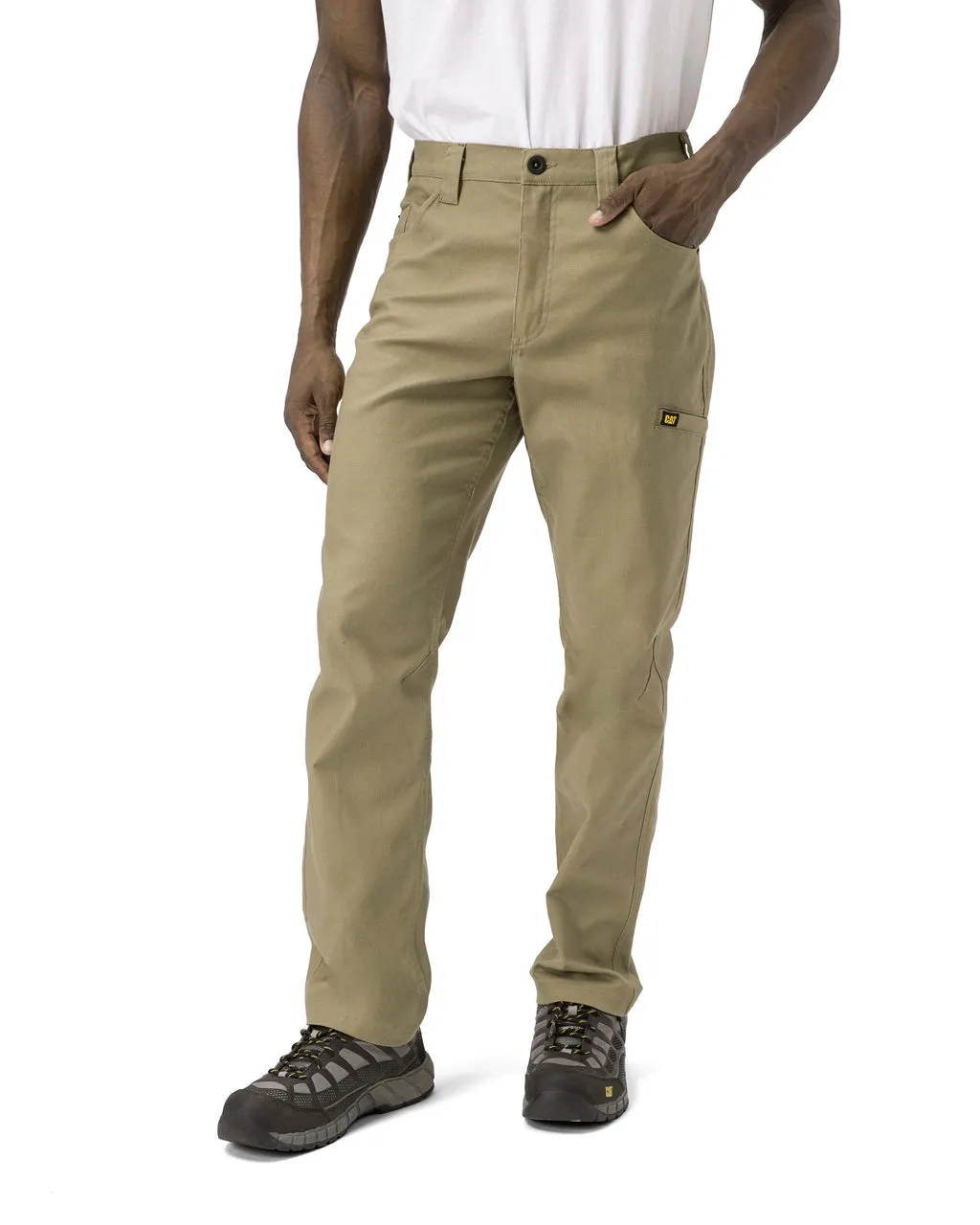 Men's Stretch Canvas Utility Work Pants - Straight Fit