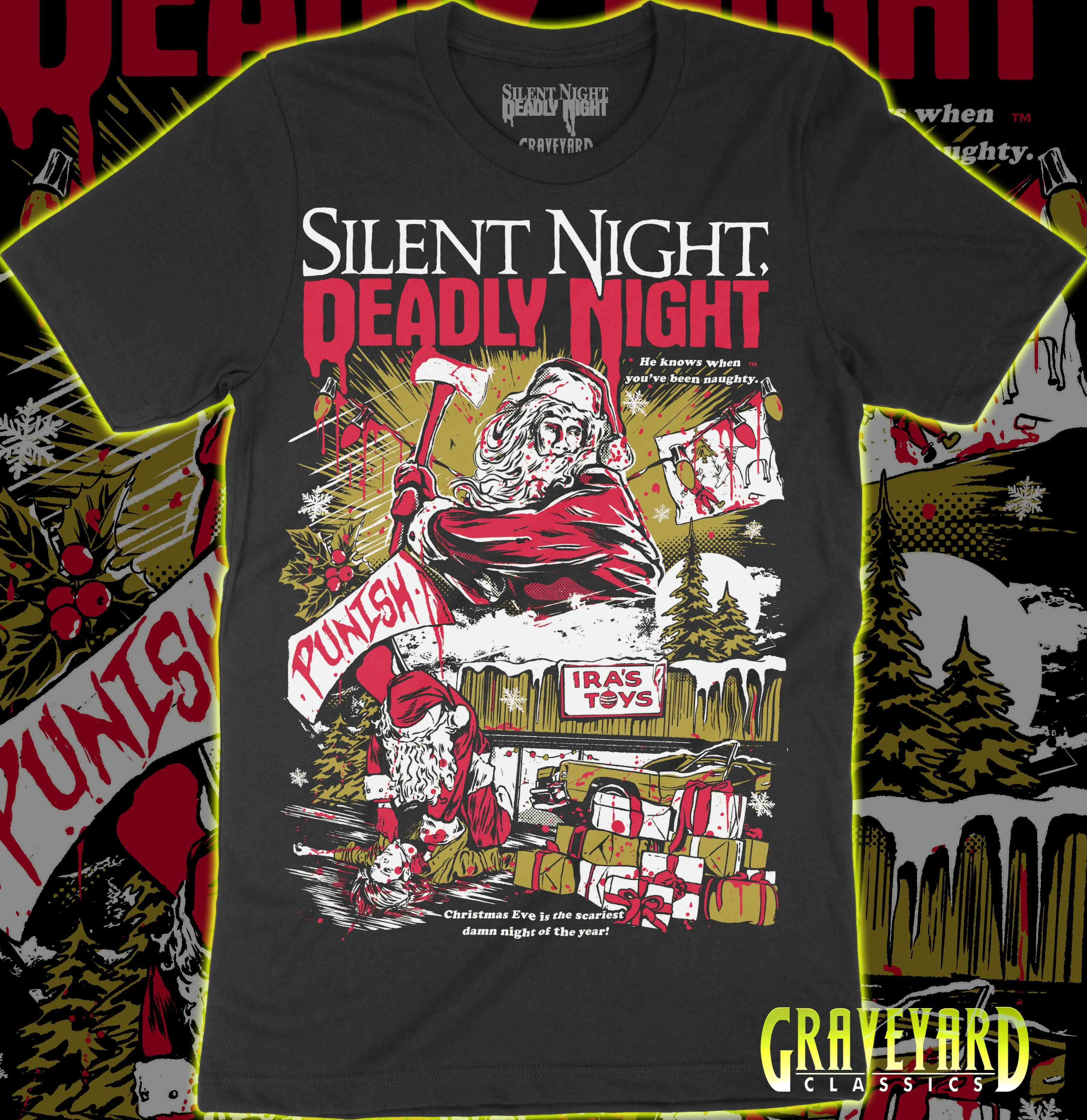 Silent Night Deadly Night - Punish T-Shirt