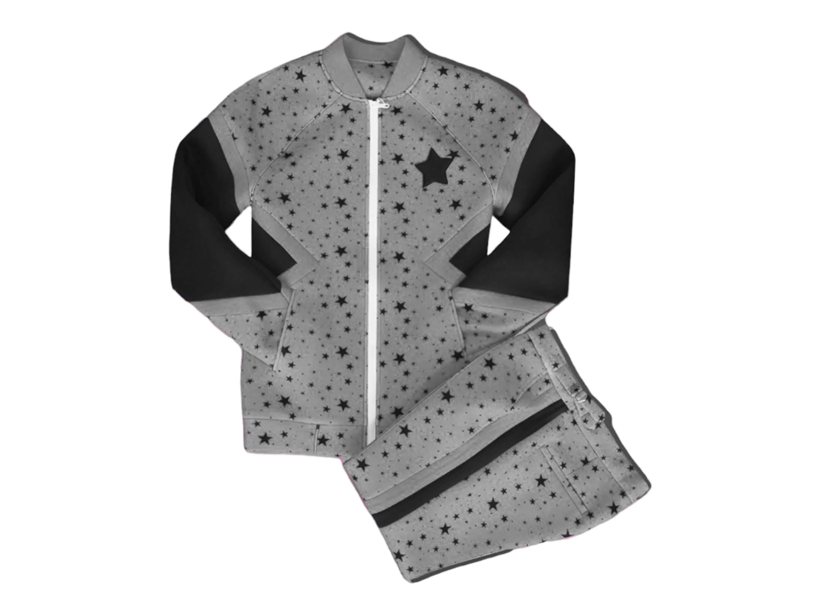 Two-Tone -  Grey Stars/Black