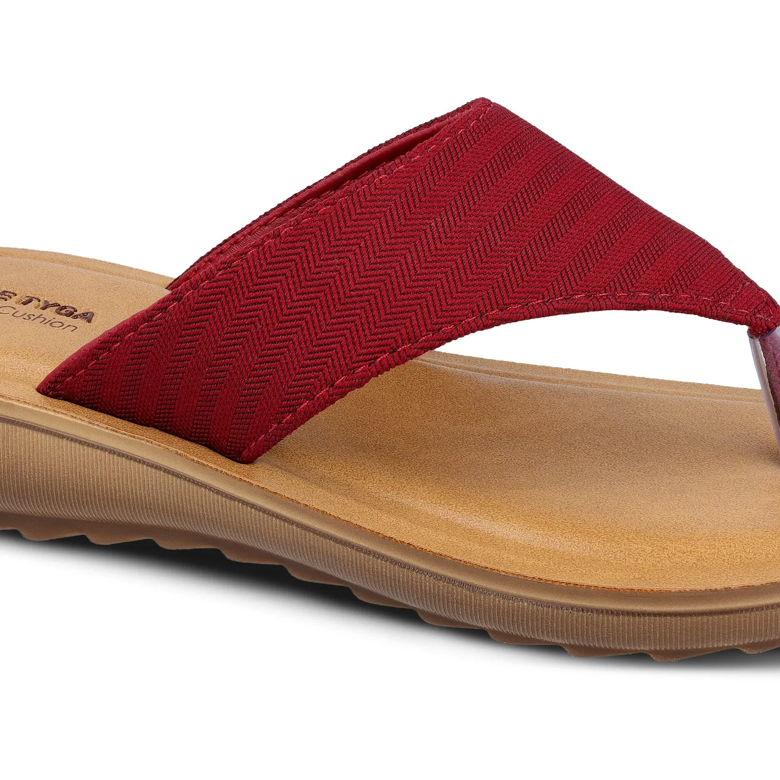 Walkaroo Womens Solid Thong Sandals  - BT2015 Maroon