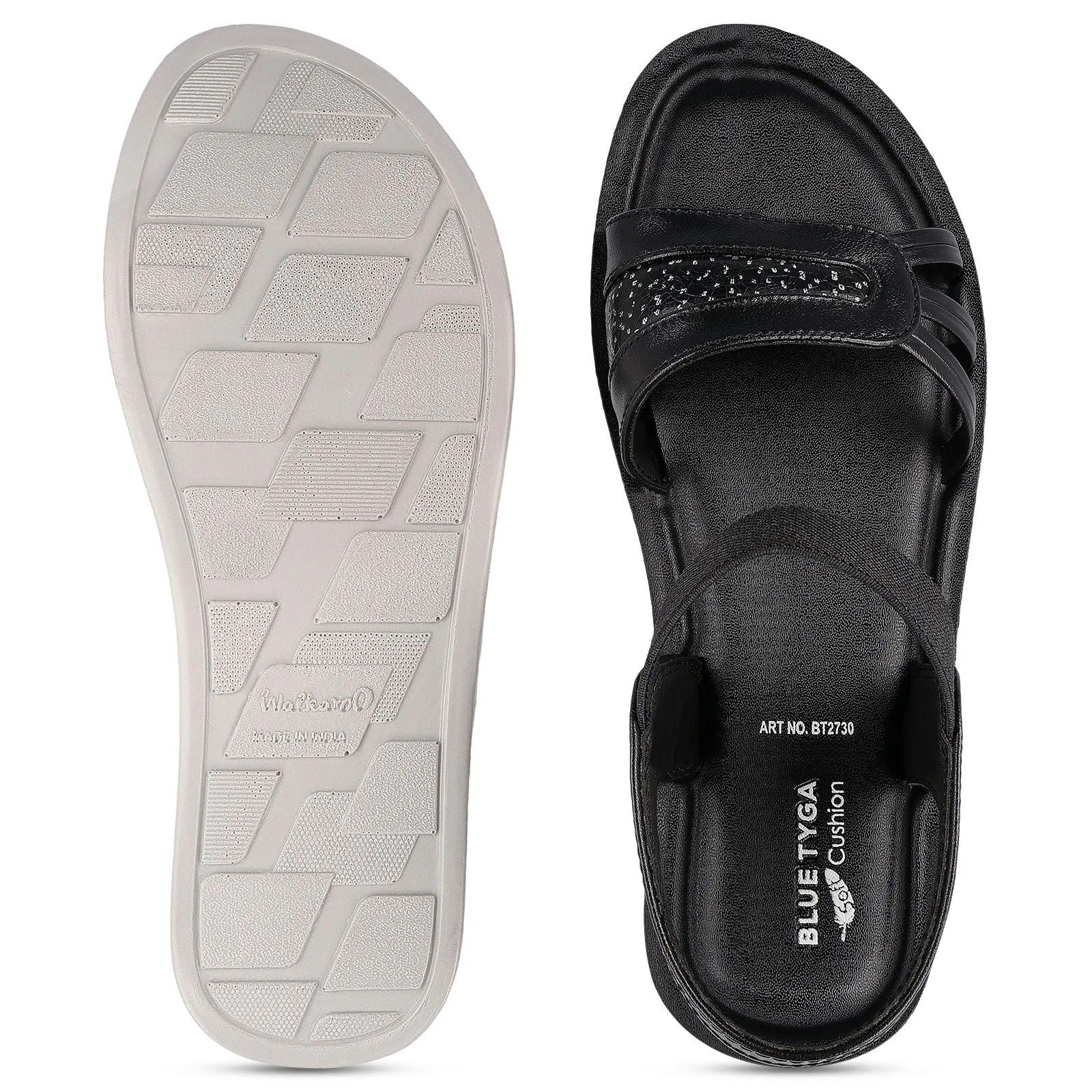 Walkaroo Womens Sandals  - BT2730 Black